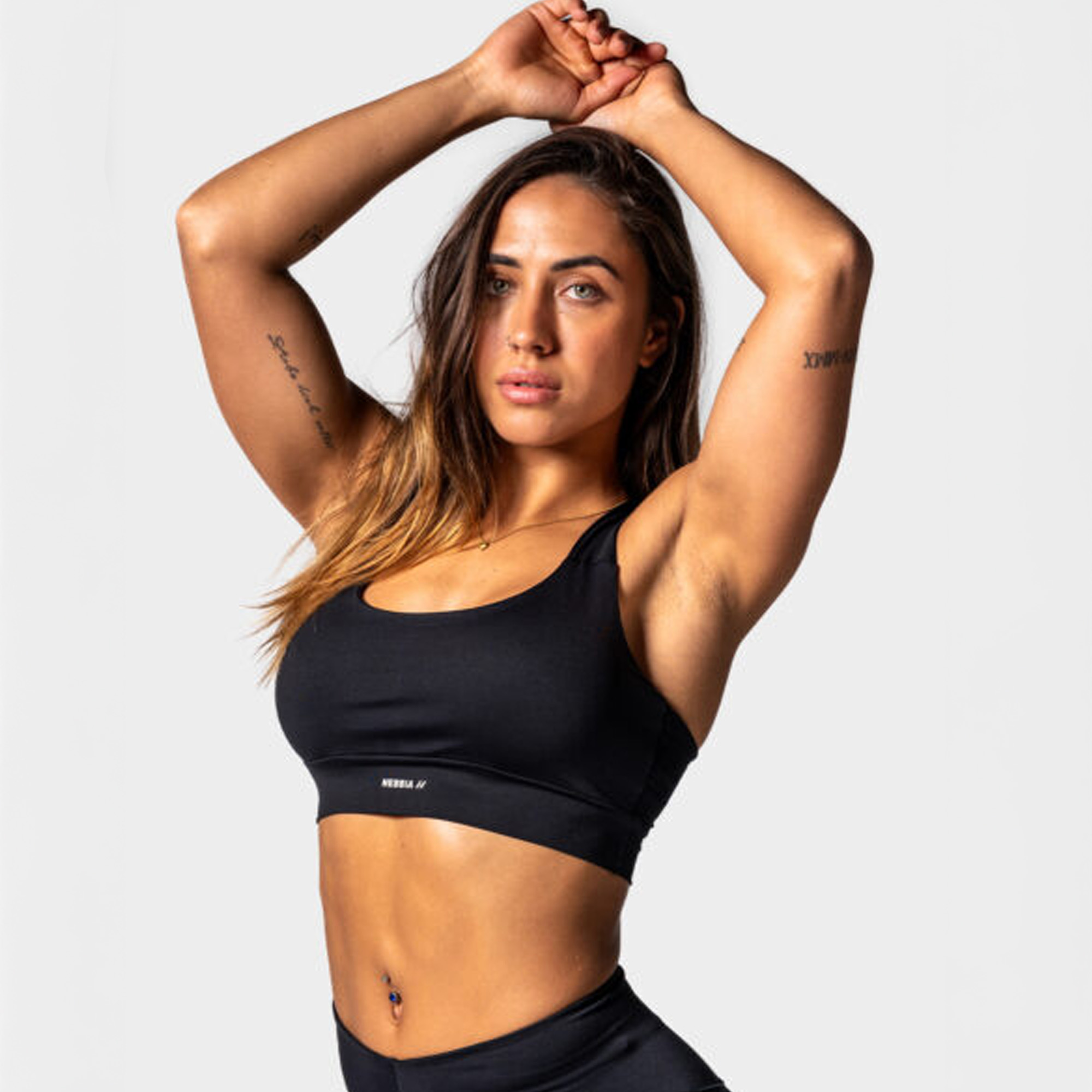 NEBBIA SPORTS BRA AGILE - 471, schwarz