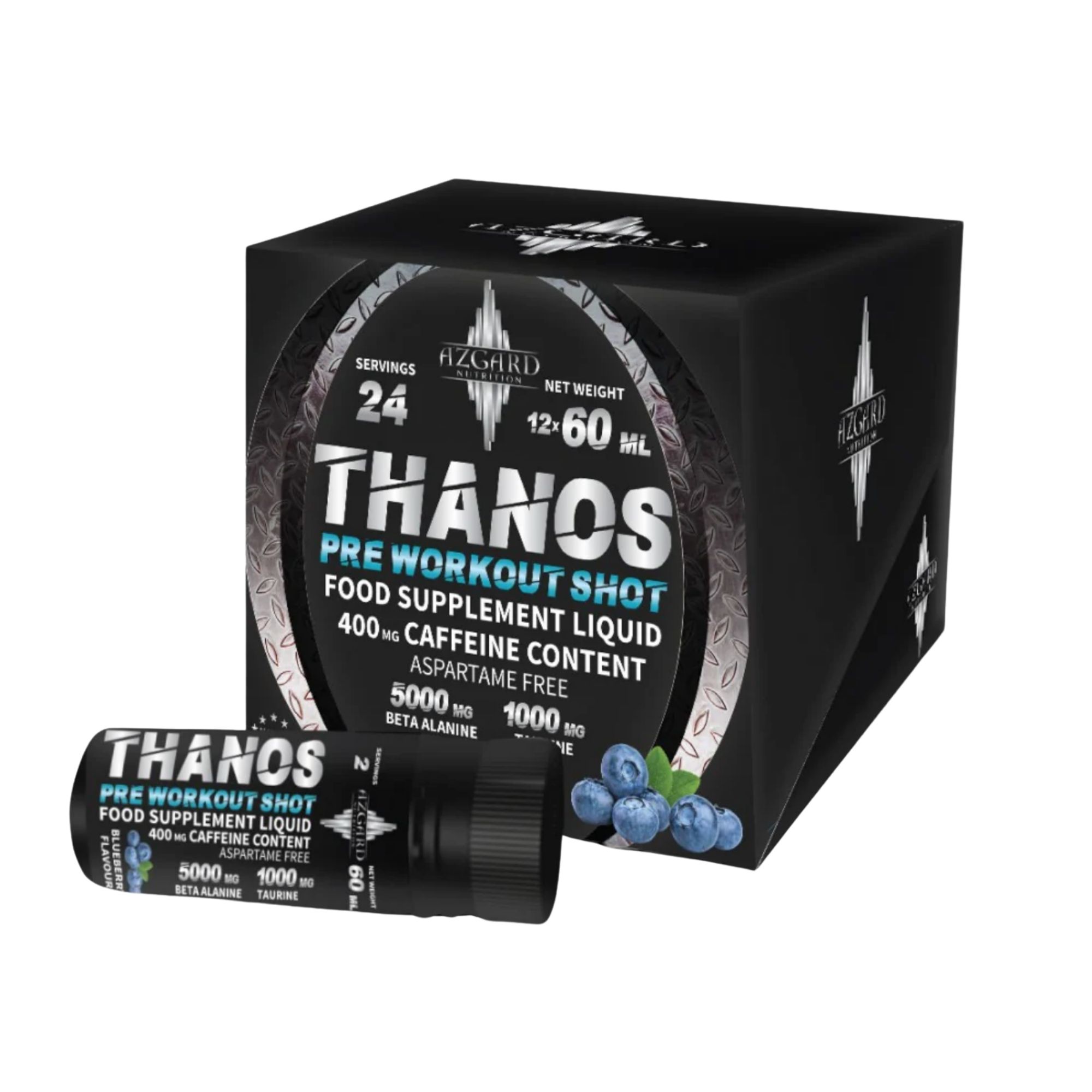 AZGARD NUTRITION THANOS PRE WORKOUT SHOT, 15x60ml