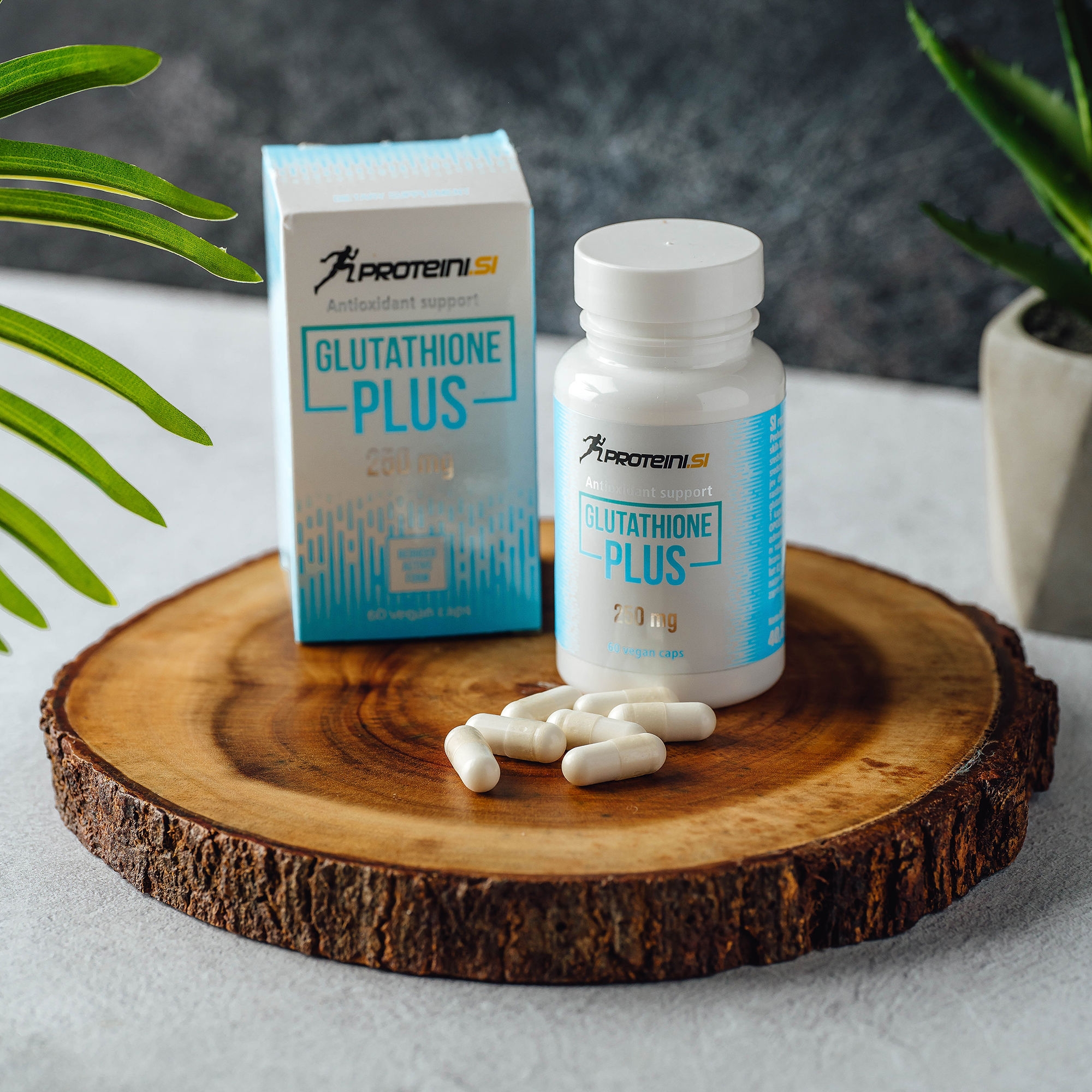 PROTEINI.SI GLUTATHIONE PLUS 250mg, 60 veg. caps