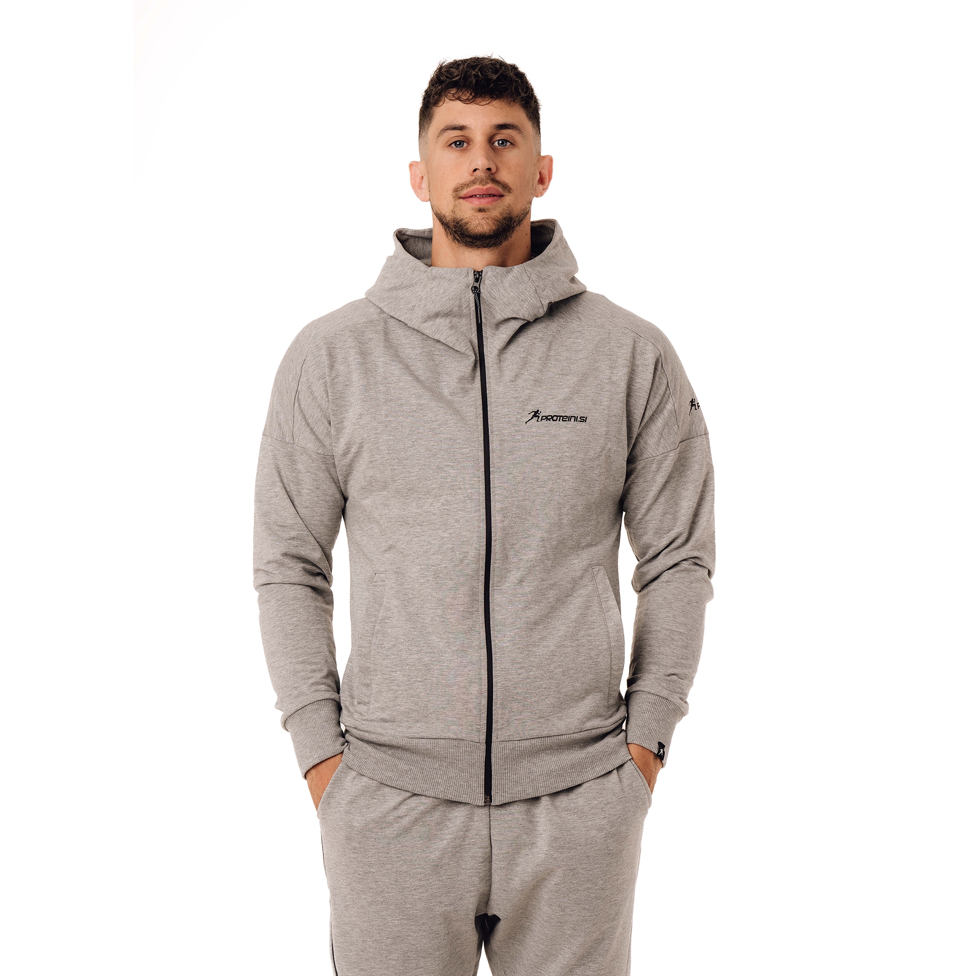 ZIP HOODIE ARMY (GREY)