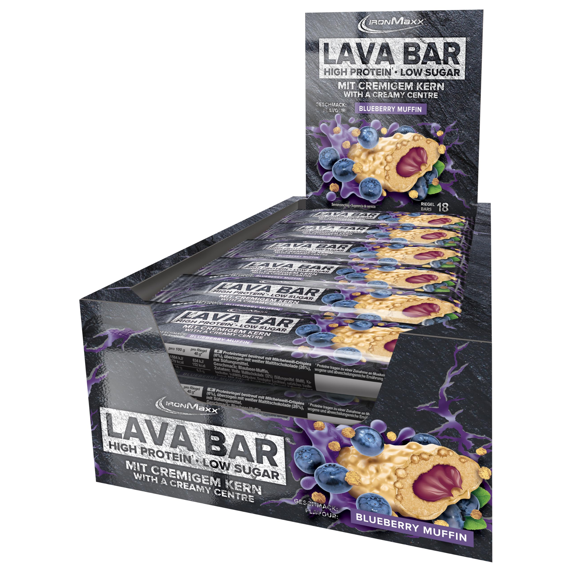 IRONMAXX LAVA BAR, 18x40g