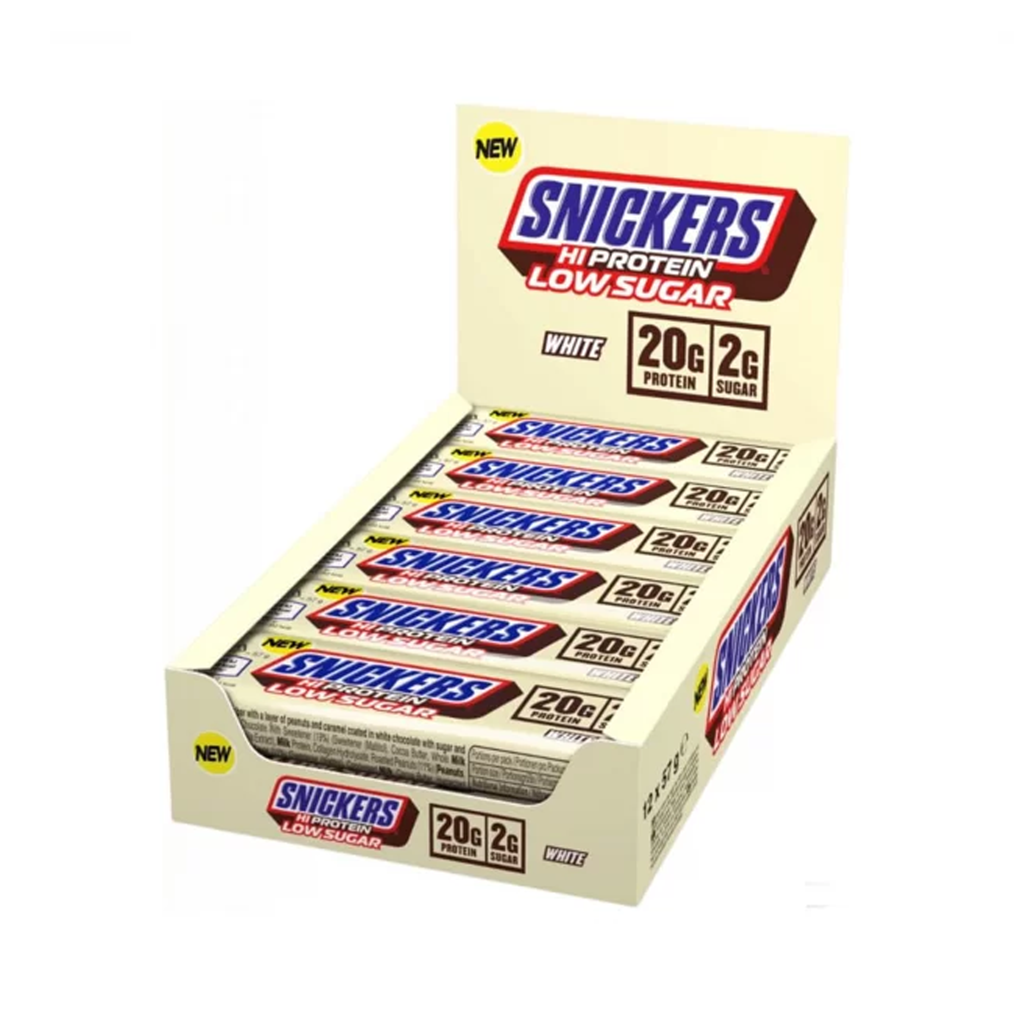 SNICKERS HI PROTEIN LOW SUGAR WHITE BAR