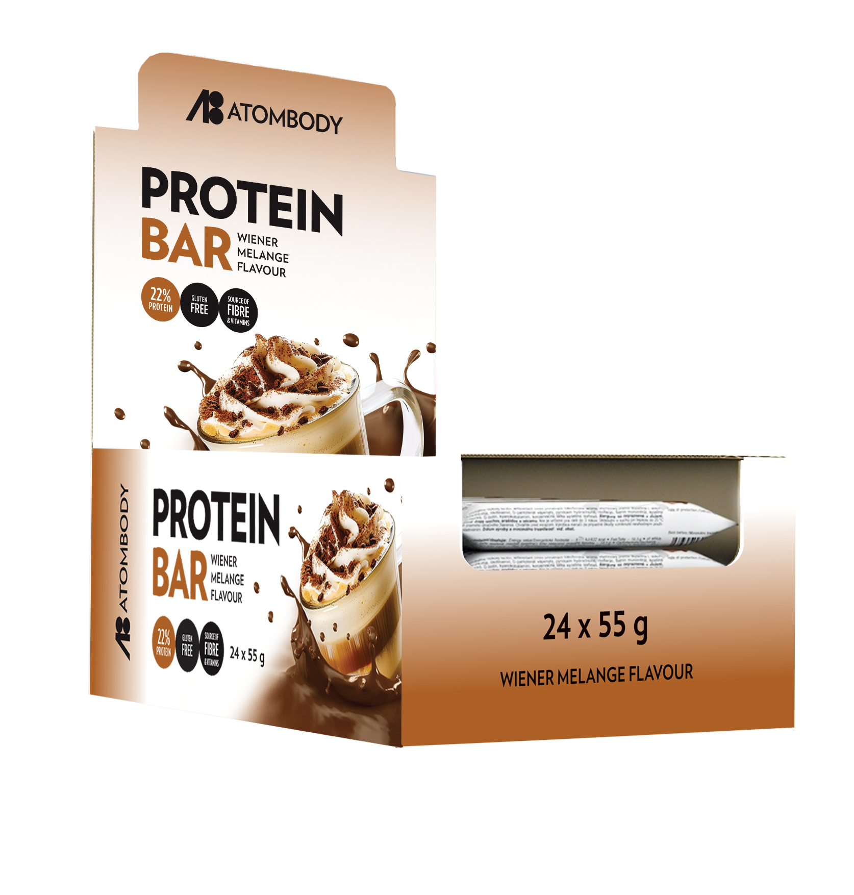ATOMBODY PROTEIN BAR, 24x55g