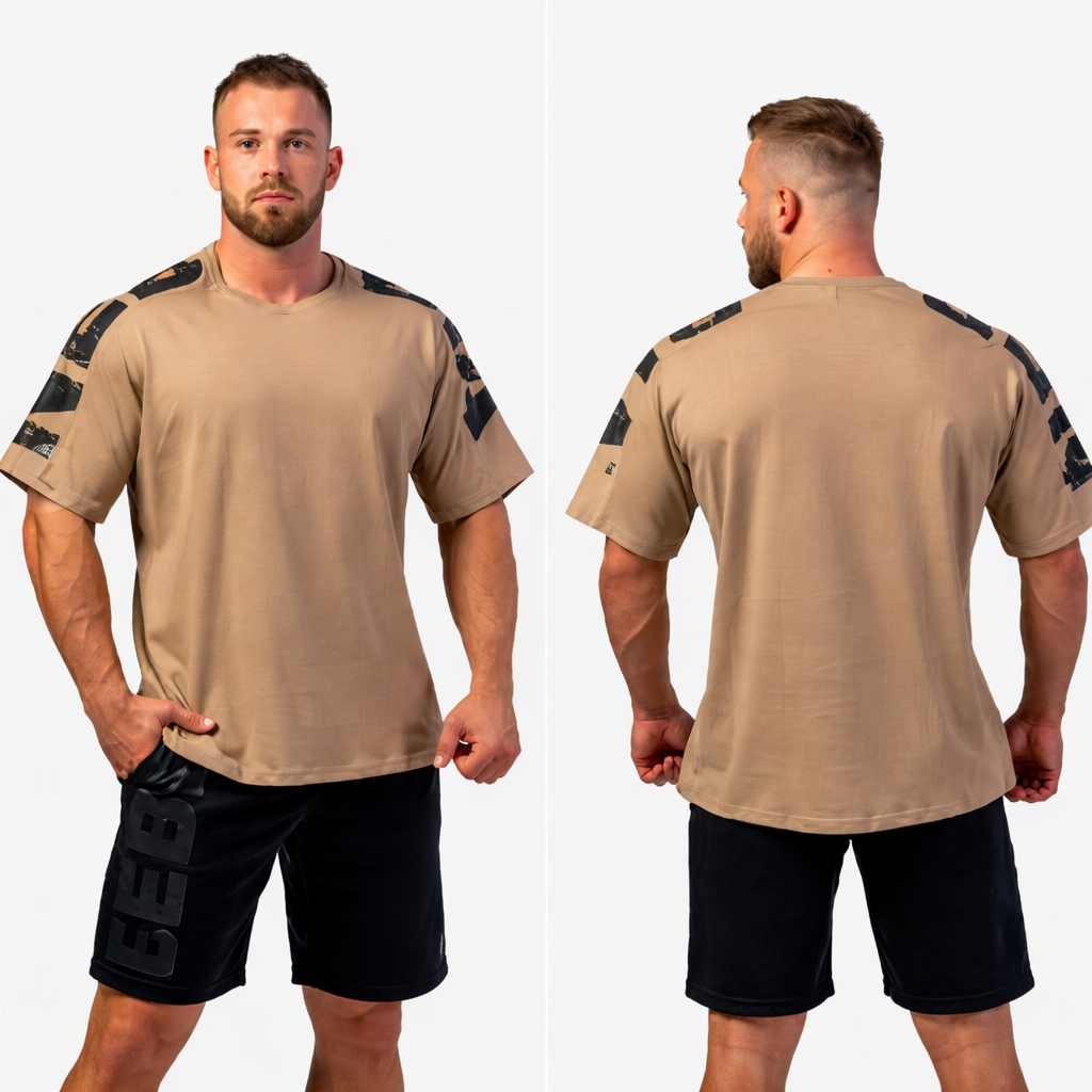 NEBBIA OVERSIZED T-SHIRT LIFTING CLUB - 353, schwarz