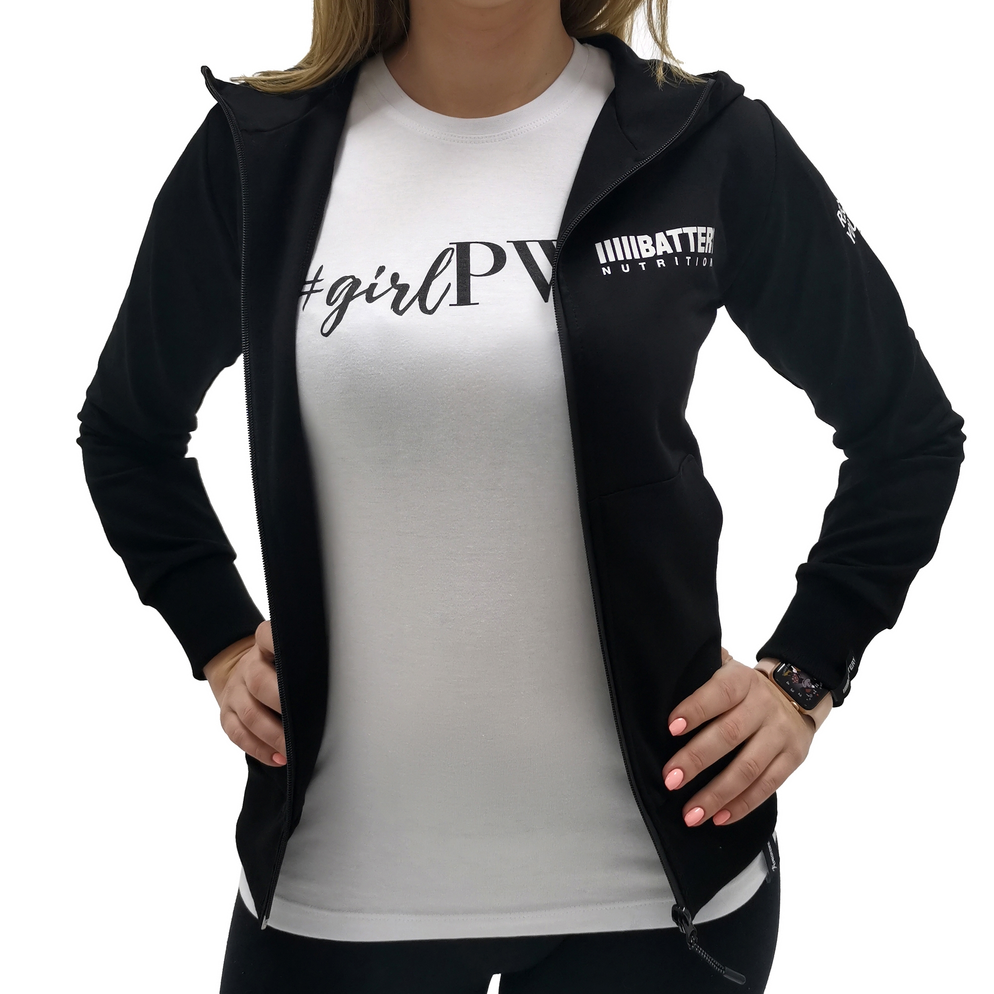 WOMEN'S ZIP HOODIE BATTERY WOMEN'S ZIP HOODIE BATTERY
