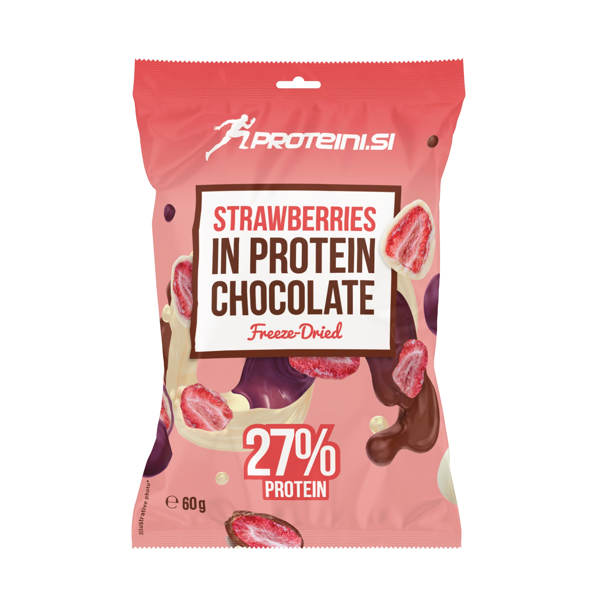 PROTEINI.SI STRAWBERRIES IN PROTEIN CHOCOLATE