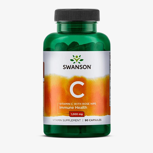SWANSON VITAMIN C WITH ROSE HIPS EXTRACT (1000mg)