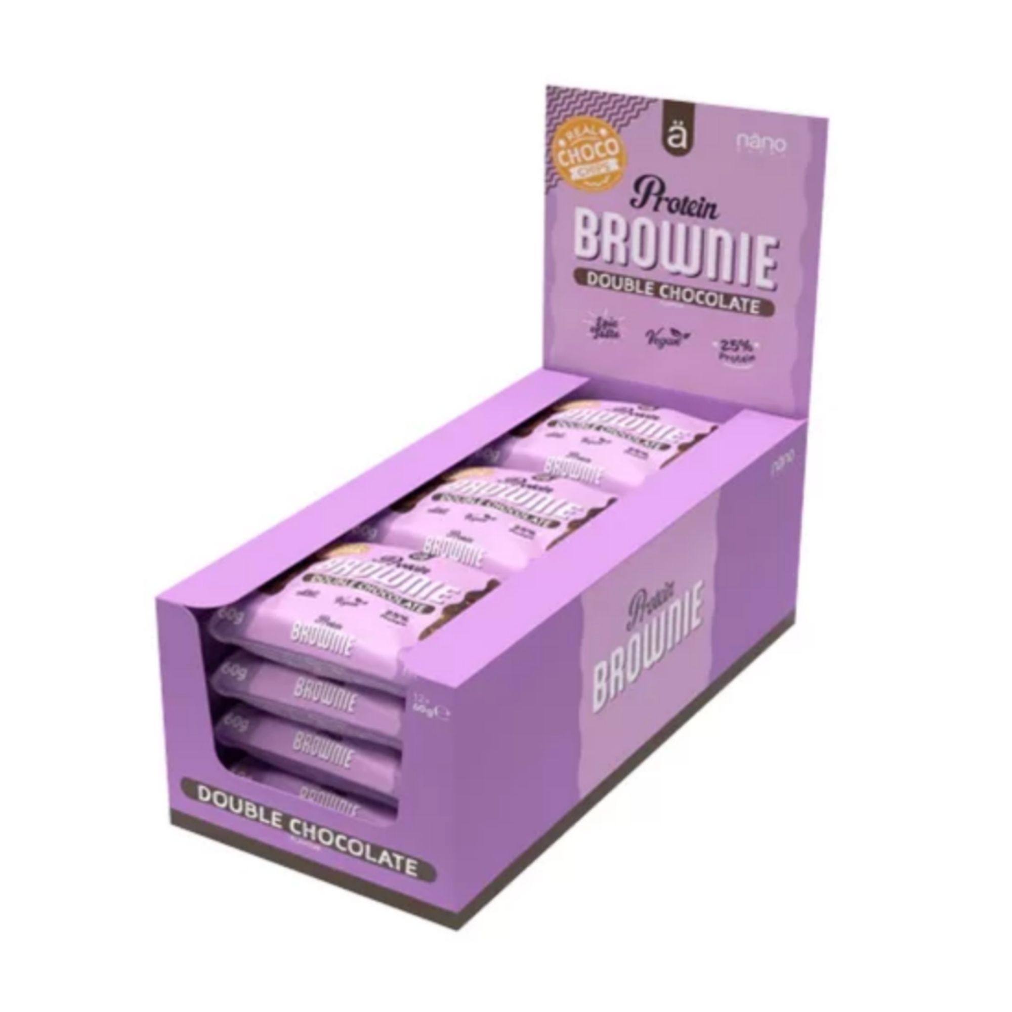 NÄNO SUPPS PROTEIN BROWNIE, 12x60g